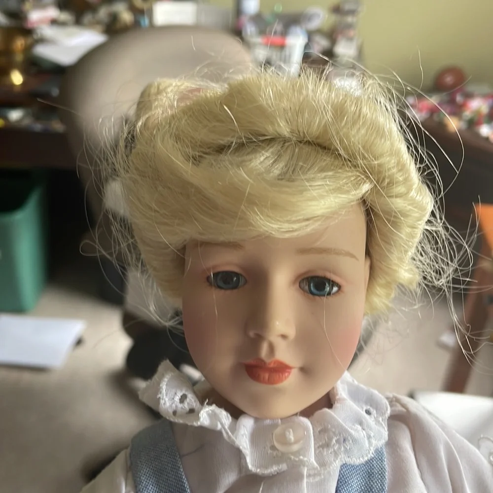 Vintage porcelain doll